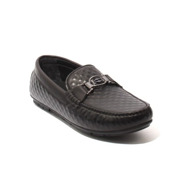 ROBERTO SERPENTINI m2 Black Soft Leather Slipper Moccasins Loafers main image 8